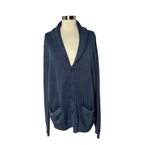 Goodthreads Navy Blue Button Front Cardigan Sweater